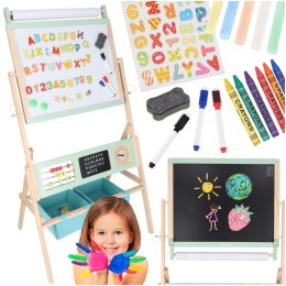 Tablica magnetyczna kredowa dwustronna LULILO Kredo kredy markery magnesy kosze