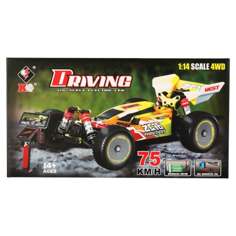 Samochód zdalnie sterowany WLToys 144010 Speed Racing 1:14 75km/h Samochód zdalnie sterowany WLToys 144010 Speed Racing 1:14 75km/h