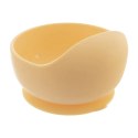 Miseczka dla dziecka silikonowa z przyssawką żółta 360 ml