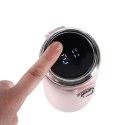 Kubek termiczny z ustnikiem termos LED 350ml róż