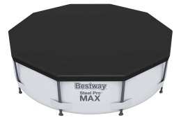 Plandeka Pokrywa Mata Ochronna na Basen Okrągła Czarna BESTWAY 305 cm Kubisport