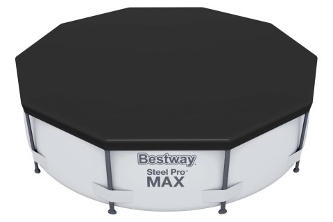 Plandeka Pokrywa Mata Ochronna na Basen Okrągła Czarna BESTWAY 305 cm Kubisport