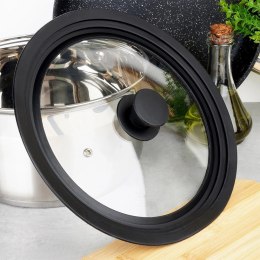 Pokrywka Szklana Uniwersalna Silikon 24 26 28 cm 3W1 VILDE Zmywarka Grupa Orion Sp. z o.o.