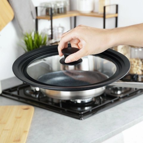 Pokrywka Szklana Uniwersalna Silikon 24 26 28 cm 3W1 VILDE Zmywarka Grupa Orion Sp. z o.o.