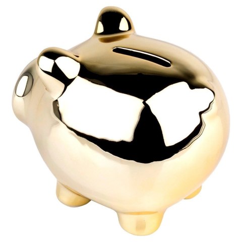 Skarbonka ceramiczna złota lustrzana 11,5x9 cm Grupa Orion Sp. z o.o.