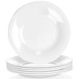 Talerze deserowe szklane białe 18 cm 6 szt. Grupa Orion Sp. z o.o.