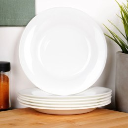 Talerze deserowe szklane białe 18 cm 6 szt. Grupa Orion Sp. z o.o.