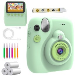 Aparat fotograficzny cyfrowy natychmiastowy 16x wkłady mazaki zielony