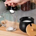 Cukierniczka Ceramiczna VILDE 250 ml Czarna z Pokrywką i Łyżeczką Grupa Orion Sp. z o.o.