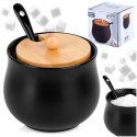 Cukierniczka Ceramiczna VILDE 250 ml Czarna z Pokrywką i Łyżeczką Grupa Orion Sp. z o.o.