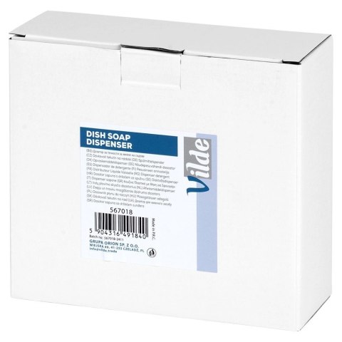 Dozownik płynu do naczyń z pojemnikiem na gąbkę czarny 400 ml Grupa Orion Sp. z o.o.