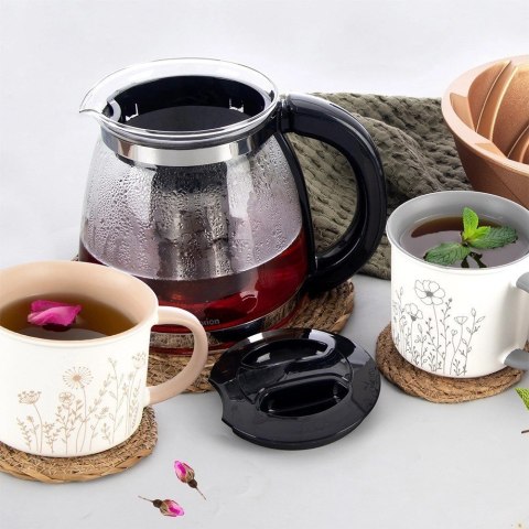 Dzbanek z zaparzaczem do herbaty szklany żaroodporny 1,73 l Grupa Orion Sp. z o.o.