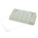 Forma do kostek lodu z pokrywką silikonowa zielona 22,5x13x3 cm Grupa Orion Sp. z o.o.