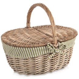 Kosz piknikowy wiklinowy zamykany 42x32x35 cm Grupa Orion Sp. z o.o.