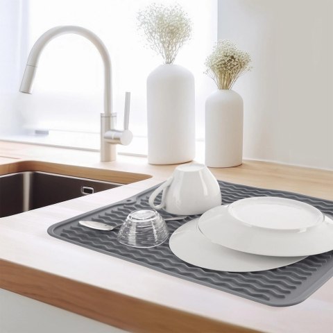 Mata do suszenia naczyń gumowa szara 40x30,5 cm Grupa Orion Sp. z o.o.