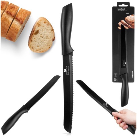 Nóż do chleba stalowy czarny 32 cm Grupa Orion Sp. z o.o.