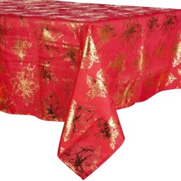 Obrus Świąteczny Plamoodporny 220 x 150 cm Czerwony EXCELLENT HOUSEWARE Grupa Orion Sp. z o.o.