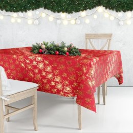 Obrus Świąteczny Plamoodporny 220 x 150 cm Czerwony EXCELLENT HOUSEWARE Grupa Orion Sp. z o.o.