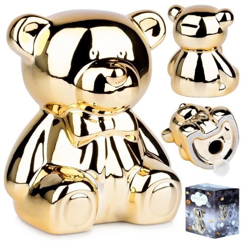 Skarbonka ceramiczna złota lustrzana 14,5x12,5x17 cm Grupa Orion Sp. z o.o.