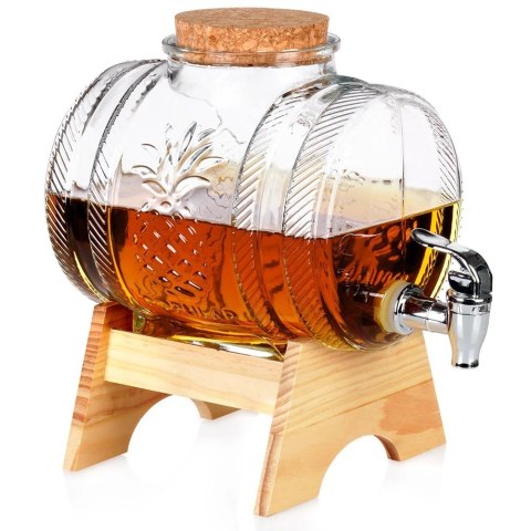 Słój Dozownik Dyspender do Napojów z Kranikiem Stojakiem Szklany ORION 3l Grupa Orion Sp. z o.o.