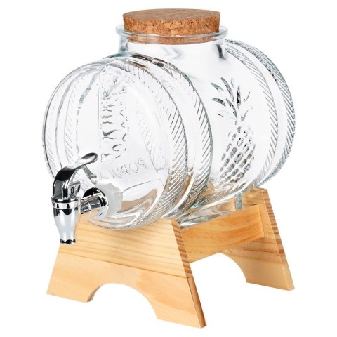 Słój Dozownik Dyspender do Napojów z Kranikiem Stojakiem Szklany ORION 3l Grupa Orion Sp. z o.o.