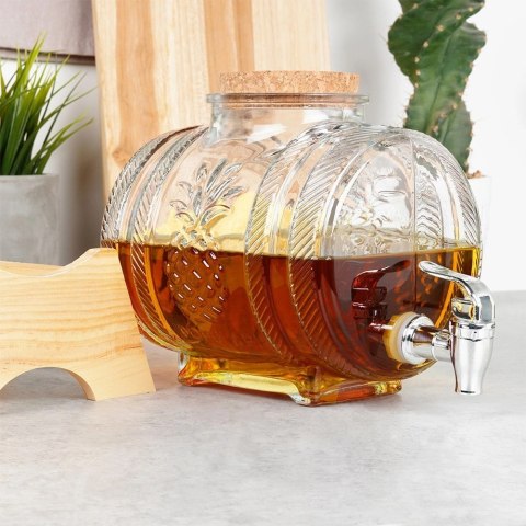 Słój Dozownik Dyspender do Napojów z Kranikiem Stojakiem Szklany ORION 3l Grupa Orion Sp. z o.o.