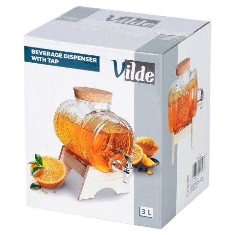 Słój Dozownik Dyspender do Napojów z Kranikiem Stojakiem Szklany ORION 3l Grupa Orion Sp. z o.o.