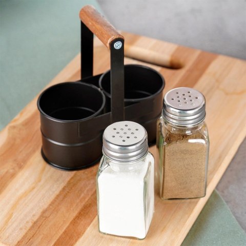 Solniczka i pieprzniczka ze stojakiem 3 el. Grupa Orion Sp. z o.o.