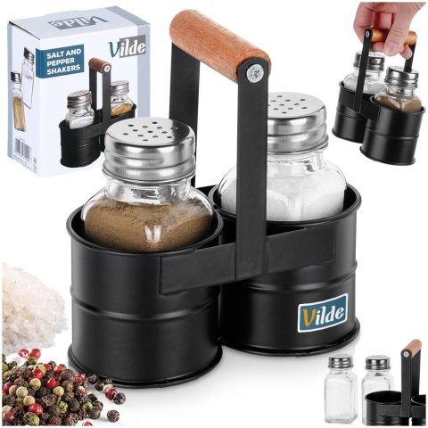 Solniczka i pieprzniczka ze stojakiem 3 el. Grupa Orion Sp. z o.o.