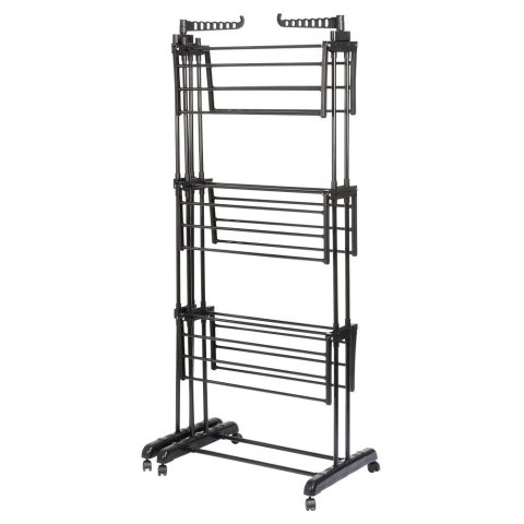 Suszarka na Pranie Pionowa Rozsuwana Regulowana Czarna ORION 130x64x172 cm Grupa Orion Sp. z o.o.