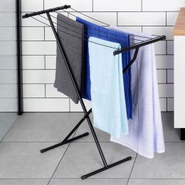 Suszarka na Pranie Ubrania Składana Metalowa Solidna Czarna VILDE 91 x 84cm Grupa Orion Sp. z o.o.