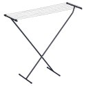 Suszarka na Pranie Ubrania Składana Metalowa Solidna Czarna VILDE 91 x 84cm Grupa Orion Sp. z o.o.