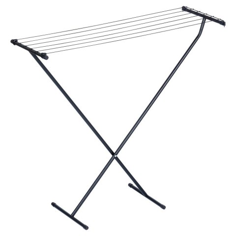 Suszarka na Pranie Ubrania Składana Metalowa Solidna Czarna VILDE 91 x 84cm Grupa Orion Sp. z o.o.