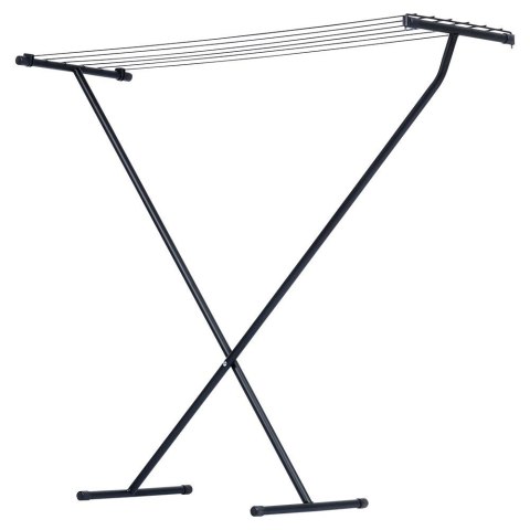 Suszarka na Pranie Ubrania Składana Metalowa Solidna Czarna VILDE 91 x 84cm Grupa Orion Sp. z o.o.