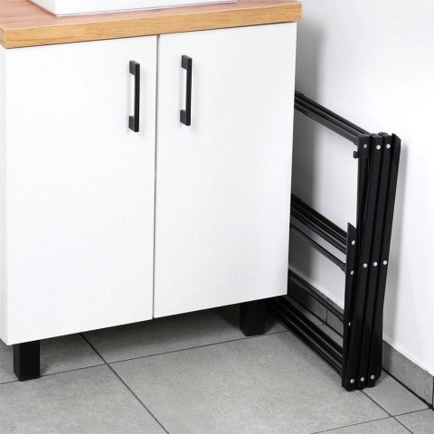 Suszarka na pranie metalowa czarna pionowa rozsuwana 44,5-75x37,5x105 cm Grupa Orion Sp. z o.o.