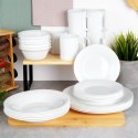 Talerze Obiadowe Płytkie Szkło Białe 6 szt. VILDE 25,5 cm Opalowe Grupa Orion Sp. z o.o.