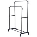 Wiekszak na Ubrania Loft Stojący Metalowy Czarny Pionowy VILDE 110x45x152cm Grupa Orion Sp. z o.o.