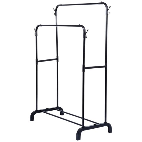 Wiekszak na Ubrania Loft Stojący Metalowy Czarny Pionowy VILDE 110x45x152cm Grupa Orion Sp. z o.o.