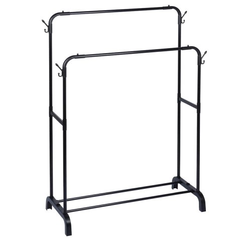 Wiekszak na Ubrania Loft Stojący Metalowy Czarny Pionowy VILDE 110x45x152cm Grupa Orion Sp. z o.o.