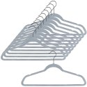 Wieszaki na ubrania welurowe szare obrotowe 45x24,5 cm 10 szt. Grupa Orion Sp. z o.o.