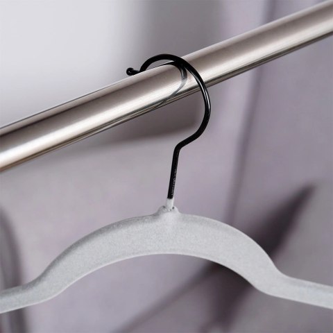 Wieszaki na ubrania welurowe szare obrotowe 45x24,5 cm 10 szt. Grupa Orion Sp. z o.o.