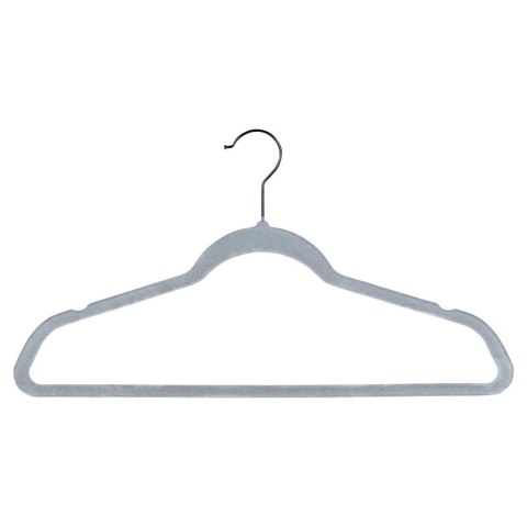 Wieszaki na ubrania welurowe szare obrotowe 45x24,5 cm 10 szt. Grupa Orion Sp. z o.o.