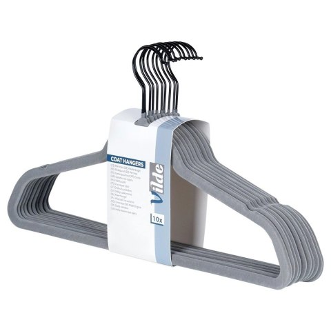 Wieszaki na ubrania welurowe szare obrotowe 45x24,5 cm 10 szt. Grupa Orion Sp. z o.o.