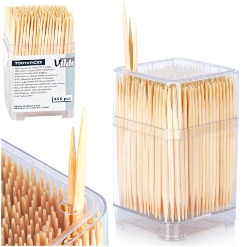 Wykałaczki bambusowe 6,5 cm 450 szt. Grupa Orion Sp. z o.o.