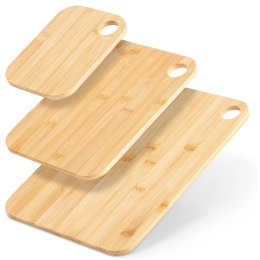 Zestaw Deski do Krojenia Kuchenne Drewniane Bambusowe Solidne VILDE 3 szt. Grupa Orion Sp. z o.o.