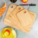 Zestaw Deski do Krojenia Kuchenne Drewniane Bambusowe Solidne VILDE 3 szt. Grupa Orion Sp. z o.o.