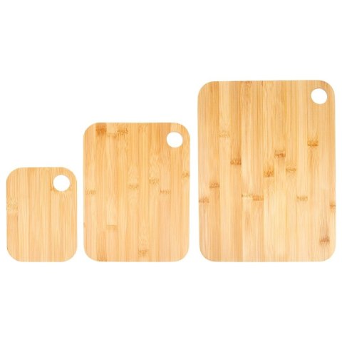 Zestaw Deski do Krojenia Kuchenne Drewniane Bambusowe Solidne VILDE 3 szt. Grupa Orion Sp. z o.o.