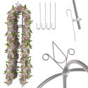 Pergola ogrodowa LUARO kolumnowa słup kolumna dzwon stojak na róże kwiaty pnące metalowa 195 cm