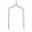 Pergola ogrodowa LUARO metalowa łuk z grotami na róże kwiaty pnącza 265 cm