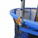 Trampolina dla dzieci ogrodowa siatka piłki koszykówka 150cm niebieska